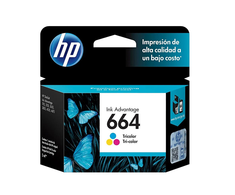 Cartucho 664 Color F6V28AL - HP Cartucho 664 Color F6V28AL - HP