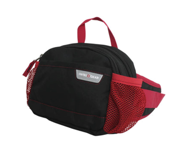 Cangurera Swissgear Negra con Rojo